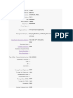 Data Kapal Pembanding