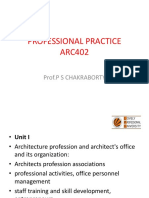 Professional Practice ARC402: Prof.P S Chakraborty