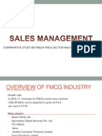 Comparative Study Between FMCG Sector and Hospitality Sector