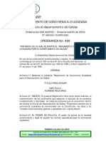 Reglamento Convivencia Ciudadana Caldas - 1 PDF