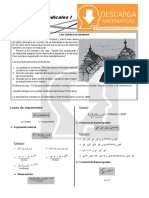 01 Descargar Exponentes y Radicales - Algebra Tercero de Secundaria