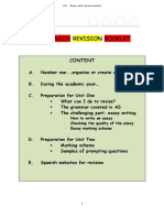 As Spanish Revision Booklet: Content