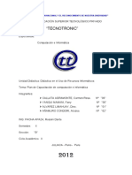 Plan de Capacitación de Computación e Informática