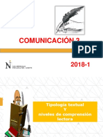 D1-Tipología Textual y Niveles de Comprensión Lectora