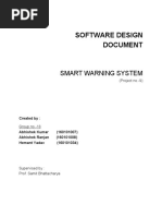 Software Design Document: Smart Warning System