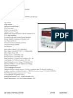 Datasheet Lodestar Power Supply Ld3005d