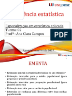 Unijorge - Teoria Inferencial - Slides - Turma 02