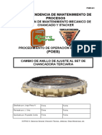 201 POE Cambio de Anillo de Ajuste Al Set de Chancadora Terciaria