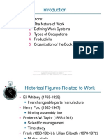 Sections: The Nature of Work Defining Work Systems Types of Occupations Productivity Organization of The Book