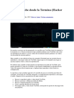 Usar YouTube Desde La Termina