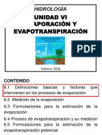 Evaporacion y Evapotranspiracion Hidrologia