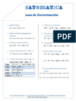 10 Casos de Factorización - GCMatematica PDF