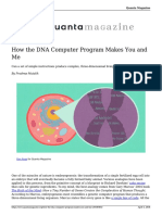 How The Dna Computer Program Makes You and Me 20180405