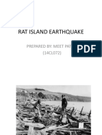 Rat Island Earthquake: Prepared By: Meet Patel (14CL072)