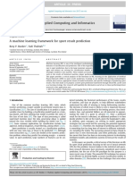 A Machine Learning Framework For Sport Result Prediction