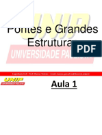 Aula de Pontes e Grandes Estruturas - Unip