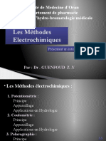 Les Méthodes Électrochimiques