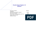 Practice Exam Chapters 1-8 Solutions: Problem 1