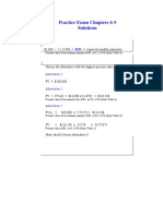 Practice Exam Chapters 6-9 Solutions: Problem I