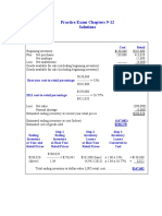 Practice Exam Chapters 9-12 Solutions: Problem I