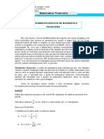 Elementos Básicos de Matemática Financeira