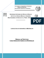 Manual de Prácticas de Caracterización de Materiales