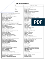 Lista de Falsos Cognatos PDF