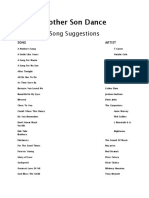 Mother Son Song Suggestions PDF