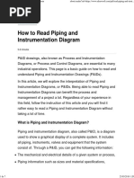 How To Read Piping and Instrumentation Diagram