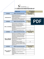 Áreas y Lineas de Investigación - S1