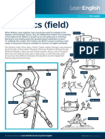 Worksheets Athletics Field