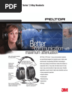 Peltor Headset For Engine Room