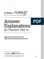 Psat NMSQT Practice Test 2 Answer Explanations