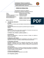 Formato para Presentar Informe Proyecto