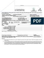 IRCTC's E-Ticketing Service Electronic Reservation Slip: (Agent Charge Rs. 10.00 Extra As Per IRCTC Norms)