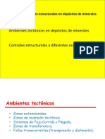 1 - Tipos de Controles Estructurales en Depósitos de Minerales