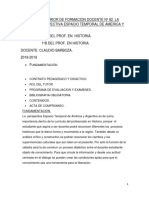 Programa de Persp - Espacio Temporal Americana y Argentina 1º Año