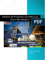 Gestión de Proyectos Con Pmi y Lci "s10 y Ms Project"