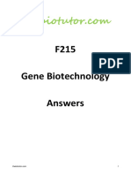 F215 Gene Biotechnology Answers