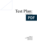 Test Plan:: Google Website