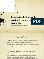 Estrategias de Fijación de Precios de Mezcla de de Productos