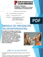 Exposicion Medidas de Prevencion en Odontopediatria I