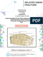 Delayed Union Fracture: Disusun Oleh: Ingrid Maria K 113170038 Pembimbing: Dr. Nunik Royyani, Sp. Rad