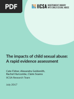 IICSA Impacts of Child Sexual Abuse Rapid Evidence Assessment Full Report (English)