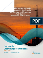 NDU 013 - Critérios para A Conexão de Acessantes de GD Ao Sistema de Distribuição Da Energisa - Conexão em BT V3