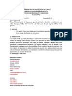 Practica 1. Determinación Físcas de Los Cereales Daños, Color, Homegneidad, Densidad, Quebrados