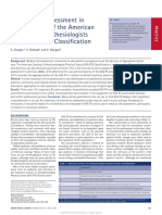 Medical Risk Assessment in Dentistry: Use of The American Society of Anesthesiologists Physical Status Classification