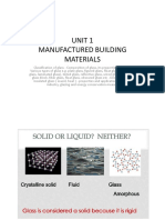 Unit 1 Manufactured Building Materials