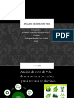 Análisis de Ciclo de Vida de Una Ventana de Madera y de Aluminio