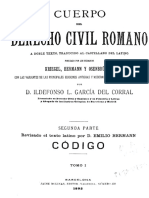 Cuerpo Del Derecho Civil Romano Codigo T1